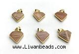 NGP9883 14*16mm faceted sunstone pendant