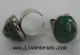 NGR02 18*25mm - 22*28mm faceted nuggets agate gemstone rings