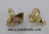 NGR144 18*25mm - 22*30mm faceted nuggets citrine gemstone rings