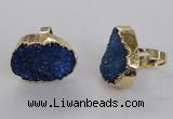 NGR156 22*30mm - 25*30mm freeform druzy agate rings wholesale