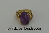 NGR2002 10*15mm faceted oval amethyst gemstone rings wholesale