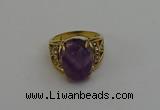 NGR2042 10*15mm faceted oval amethyst gemstone rings wholesale