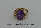 NGR2062 10*15mm faceted oval amethyst gemstone rings wholesale