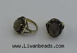 NGR2115 10*15mm faceted oval labradorite gemstone rings wholesale