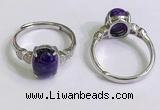 NGR3015 925 sterling silver with 8*10mm oval charoite rings