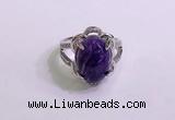 NGR3034 925 sterling silver with 10*14mm oval charoite rings