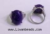 NGR3048 925 sterling silver with 15*20mm oval charoite rings