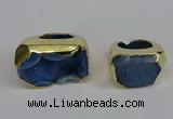 NGR306 25*40mm - 30*35mm freeform druzy agate gemstone rings