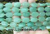 OVBS16 15 inches 10*14mm oval green aventurine gemstone beads wholesale