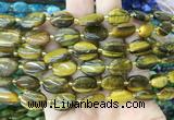 OVBS21 15 inches 10*14mm oval yellow tiger eye gemstone beads wholesale