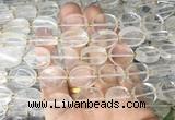 OVBS24 15 inches 13*18mm oval white crystal gemstone beads wholesale