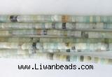 RBBS02 15 inches 2*4mm heishi colorful amazonite gemstone beads