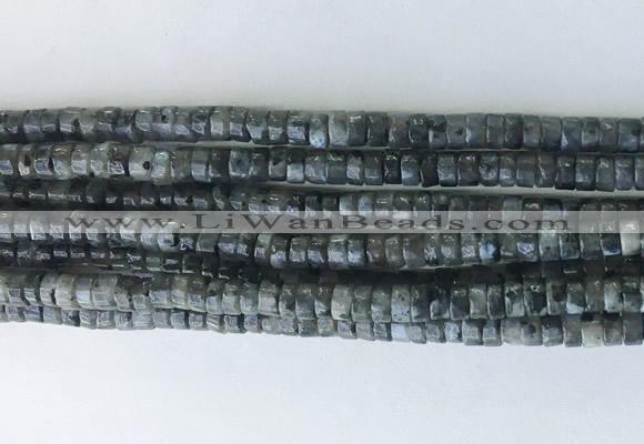 RBBS03 15 inches 2*4mm heishi black labradorite gemstone beads