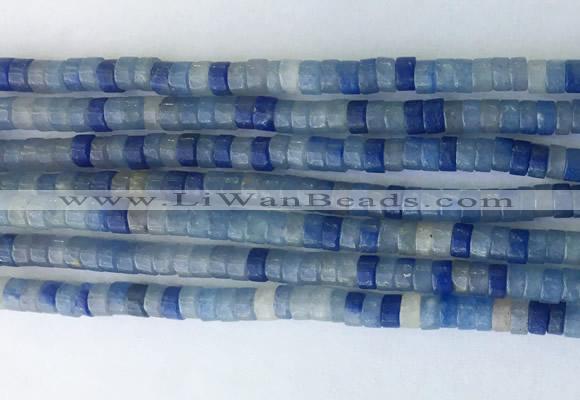 RBBS05 15 inches 2*4mm heishi blue aventurine gemstone beads