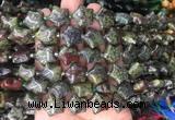 RGBS08 15 inches 16mm star dragon blood jasper gemstone beads