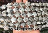 RGBS18 15 inches 16mm star kiwi jasper gemstone beads wholesale