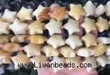 RGBS40 15 inches 20mm star yellow aventurine gemstone beads