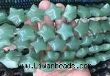 RGBS41 15 inches 20mm star green aventurine gemstone beads