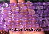 RIBS01 15 inches 8*13mm rice amethyst gemstone beads wholesale