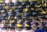 RIBS08 15 inches 8*13mm rice yellow tiger eye gemstone beads wholesale