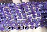 RIBS25 15 inches 6*8mm faceted rice amethyst gemstone beads