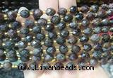 RIBS32 15 inches 6*8mm faceted rice red garnet gemstone beads