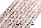 RQBS01 15 inches 4*6mm faceted rondelle rose quartz beads