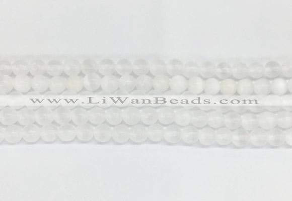 SEBS01 15 inches 6mm round selenite gemstone beads wholesale