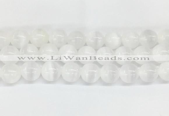 SEBS04 15 inches 12mm round selenite gemstone beads wholesale