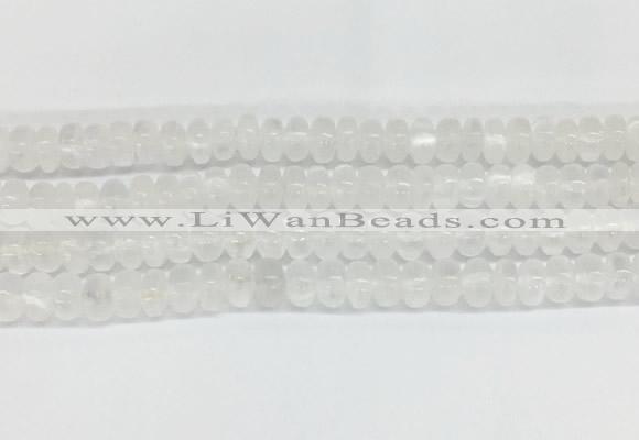 SEBS08 15 inches 4*6mm round selenite gemstone beads wholesale