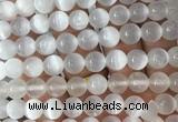 SEBS16 15 inches 8mm round selenite beads wholesale