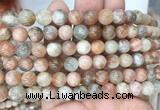 SSBS02 15 inches 8mm round sunstone beads wholesale