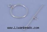 SSC02 5pcs 16mm donut 925 sterling silver toggle clasps