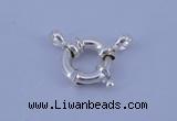 SSC204 5pcs 15mm 925 sterling silver spring rings clasps