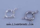 SSC206 5pcs 12mm 925 sterling silver spring rings clasps