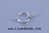 SSC207 5pcs 12.5mm 925 sterling silver spring rings clasps