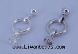 SSC216 5pcs 18mm sterling silver spring rings clasps