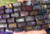 TBBS105 15 inches 10*14mm faceted tube pietersite gemstone beads