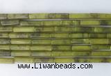 TBBS18 15 inches 4*13mm tube Taiwan jade gemstone beads