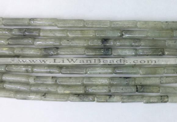 TBBS20 15 inches 4*13mm tube labradorite gemstone beads