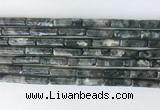 TBBS23 15 inches 4*13mm tube black labradorite gemstone beads