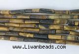 TBBS31 15 inches 4*13mm tube yellow tiger eye gemstone beads