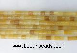 TBBS39 15 inches 3*5mm tube yellow aventurine gemstone beads