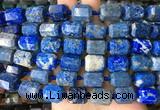 TBBS51 15 inches 12*16mm faceted tube lapis lazuli beads wholesale