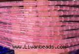 TBBS62 15 inches 5*7mm tube rose quartz gemstone beads wholesale