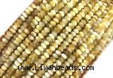 TEBS01 15 inches 2*4mm faceted rondelle golden tiger eye beads