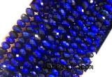 TEBS31 15 inches 5*8mm faceted rondelle blue tiger eye beads