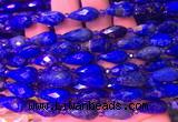 TRBS15 15 inches 8*16mm faceted teardrop lapis lazuli gemstone beads