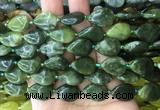 TRBS41 15 inches 13*18mm flat teardrop taiwan jade gemstone beads