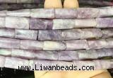 TWBS04 15 inches 9*20mm twist column lepidolite gemstone beads